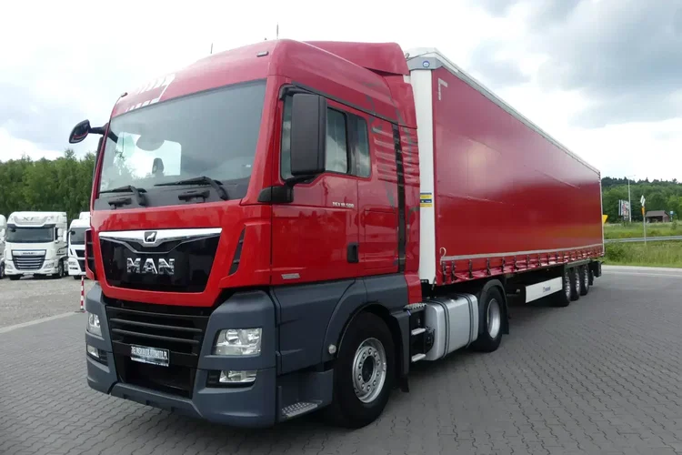 MAN TGX 18.500 + KRONE FIRANKA / ZESTAW STANDARD / IDEALNY STAN / zdjęcie 1