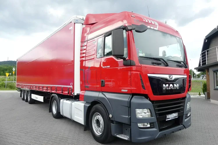 MAN TGX 18.500 + KRONE FIRANKA / ZESTAW STANDARD / IDEALNY STAN / zdjęcie 11