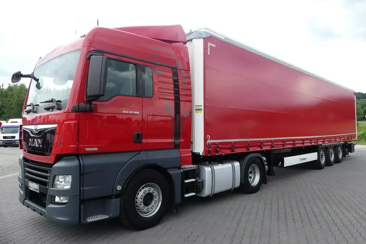MAN TGX 18.500 + KRONE FIRANKA / ZESTAW STANDARD / IDEALNY STAN / zdjęcie 3