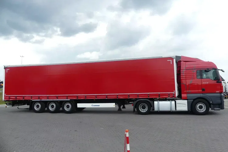 MAN TGX 18.500 + KRONE FIRANKA / ZESTAW STANDARD / IDEALNY STAN / zdjęcie 8
