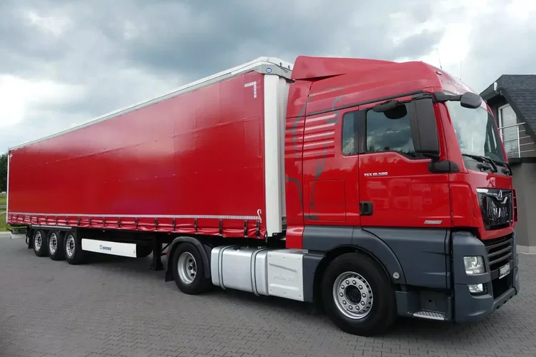 MAN TGX 18.500 + KRONE FIRANKA / ZESTAW STANDARD / IDEALNY STAN / zdjęcie 9