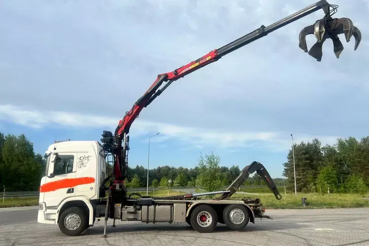 Scania R650 Hakowiec z dźwigiem hds do złomu metalu kran zdjęcie 1