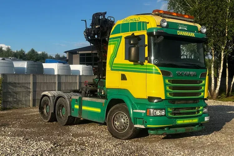 Scania V8 580PS 6x4 Do drewna drzewa dłużycy Epsilon zdjęcie 1