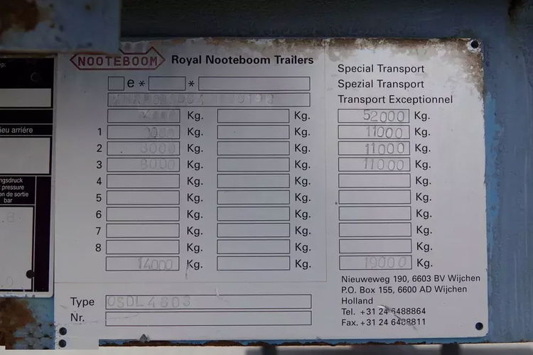 Nooteboom NACZEPA LAWETA / NISKOPODWOZIE / ROZCIĄGANA 19.4 M / 3 OSIE SKRĘTNE / NAJAZDY HYDRAULICZNE zdjęcie 31