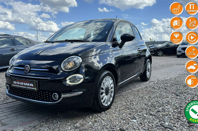 Fiat 500 1.2 i klimatronik panorama dach podgrzewane fotele 1wl bezwypadkowy zdjęcie 1
