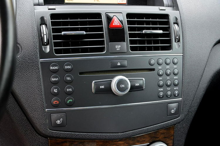Mercedes C 180 1.8Kompressor Elegance Navi pół-skóry Automat 12.2007-model 2008 zdjęcie 28