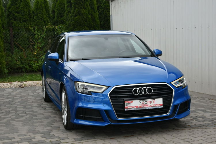 Audi A3 Sportback 30TDi 116KM 2019r. S-line MMINAVi FullLED Climatronic 18" zdjęcie 3