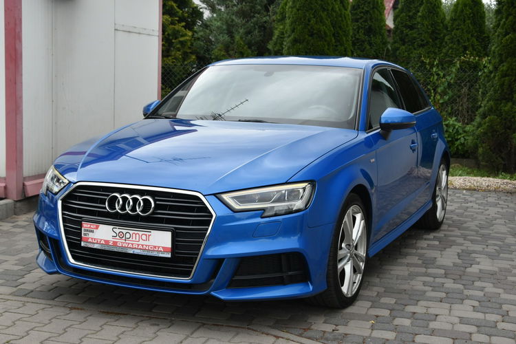 Audi A3 Sportback 30TDi 116KM 2019r. S-line MMINAVi FullLED Climatronic 18" zdjęcie 7