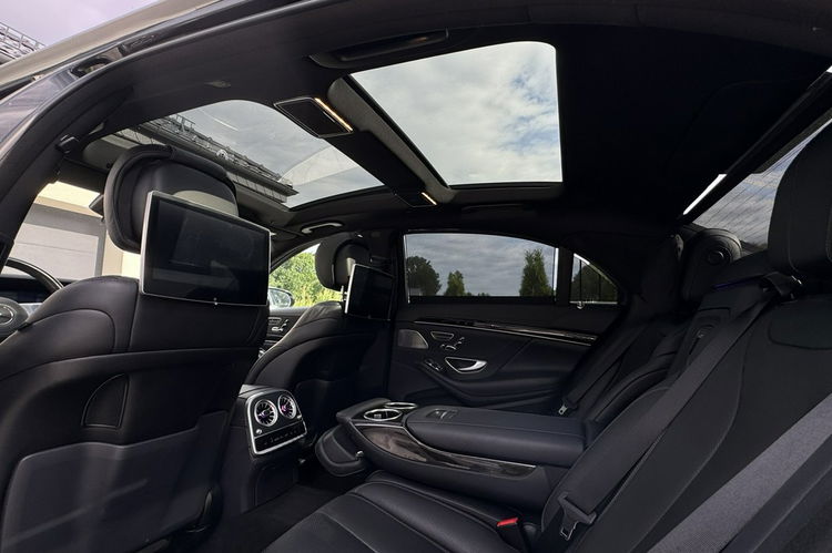 Mercedes S 350 Long Maybach piękny stan pełne wyposażenie TV multibeam zamawiana gwar zdjęcie 24