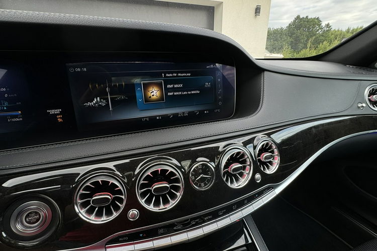 Mercedes S 350 Long Maybach piękny stan pełne wyposażenie TV multibeam zamawiana gwar zdjęcie 37