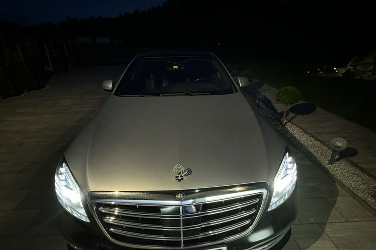 Mercedes S 350 Long Maybach piękny stan pełne wyposażenie TV multibeam zamawiana gwar zdjęcie 44