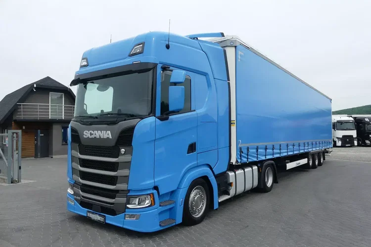 Scania S450 + KRONE FIRANKA / ZESTAW MEGA / EURO 6 / RETARDER / zdjęcie 1