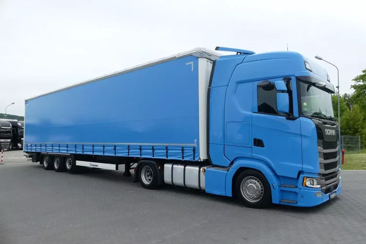 Scania S450 + KRONE FIRANKA / ZESTAW MEGA / EURO 6 / RETARDER / zdjęcie 11