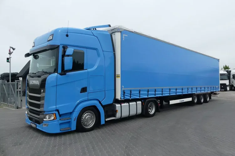 Scania S450 + KRONE FIRANKA / ZESTAW MEGA / EURO 6 / RETARDER / zdjęcie 3
