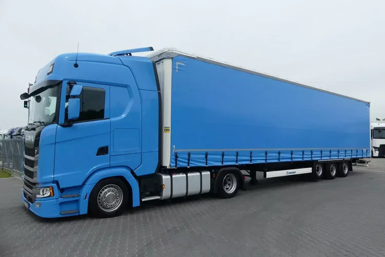 Scania S450 + KRONE FIRANKA / ZESTAW MEGA / EURO 6 / RETARDER / zdjęcie 4