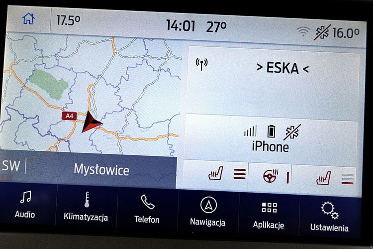 Ford Mondeo TYLKO 61tyś KM SKÓRA+Automat 3Lata GWARANCJI 1wł Kraj Bezwypad F23% 4x2 zdjęcie 20
