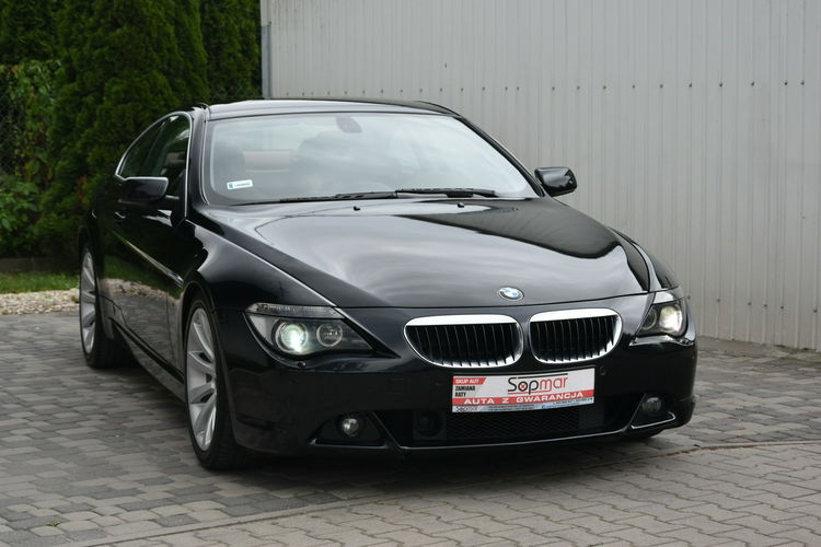 BMW 645 645Ci 4.4 V8 333KM 2005r. Panorama BiX HeadUp Skóra NAVi Radar zdjęcie 15