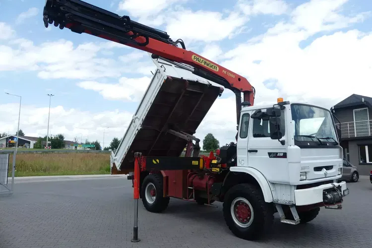 Renault MIDLINER M210 / 4X4 / WYWROTKA + HDS PALFINGER PK 12080 12.7 m / zdjęcie 3