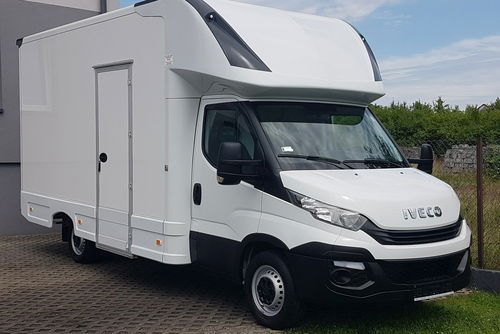 Iveco Daily KONTENER NISKOPODŁOGOWY 4.31x2.23x2.42 SKLEP KAMPER KLIMA FOODTRUCK