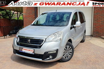 Peugeot Partner Tylko 43 tys km. 1.6 BHDI 100 KM, SALON PL, I WŁ, Tempomat F.vat23%, 