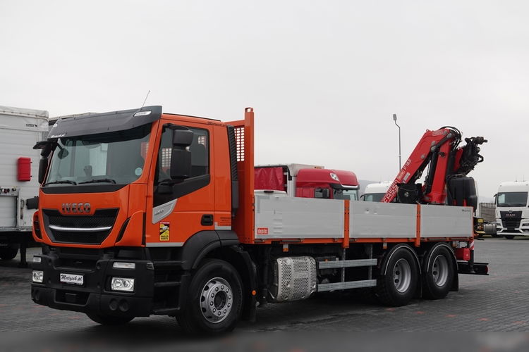 Iveco 420 / 6x2 / SKRZYNIOWY- 6, 5 M / HDS FASSI 185 - 10.4 M / E6 / OŚ PODNOSZONA zdjęcie 11