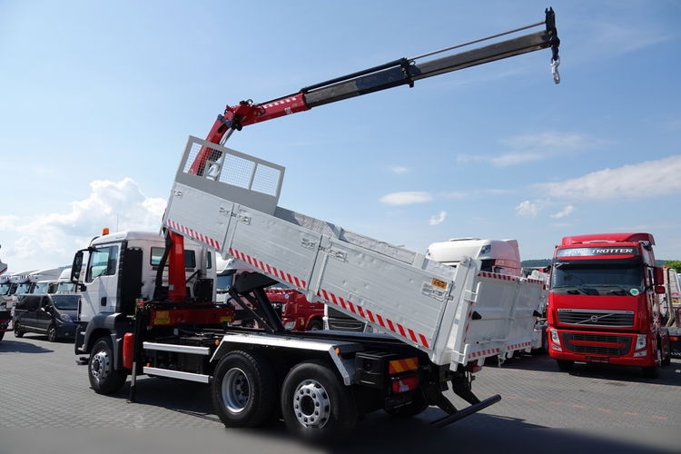 MAN TGS 26.440 / 6X4 / 6x2 / 4x4 / WYWROTKA TYLNOZSYPOWA 5.6 M + HDS PALFINGER 12001 / OŚ PODNOSZONA SKRĘTNA /UAL / zdjęcie 4