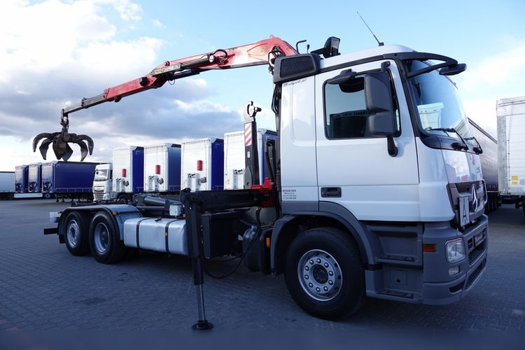 Mercedes ACTROS 2548 /6x2 / HAKOWIEC + HDS PALFINGER EPSILON / CHWYTAK zdjęcie 9