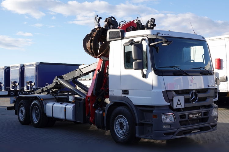 Mercedes ACTROS 2548 /6x2 / HAKOWIEC + HDS PALFINGER EPSILON / CHWYTAK zdjęcie 24