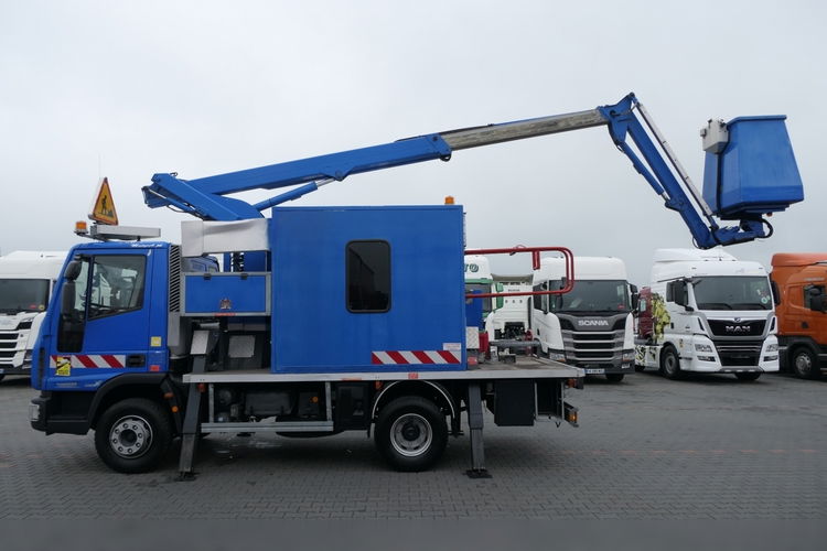 Iveco EUROCARGO 100E18 / WZWYŻKA / PODNOŚNIK KOSZOWY / 152 TPM - 15 Metrów / SPROWADZONY / zdjęcie 47