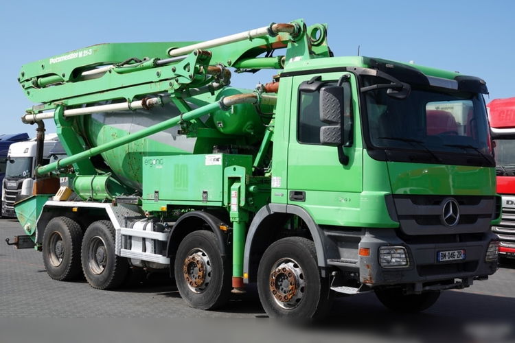 MERCEDES ACTROS 3241 / 8x4 / POMPOGRUSZKA / POMPA PUTZMEISTER 21 M / GRUCHA LIEBHERR / EURO 5 EEV /  zdjęcie 1