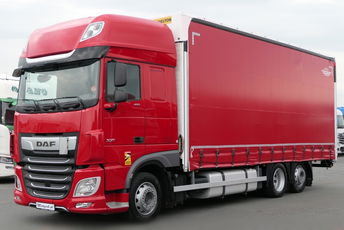 DAF XF 480 / SSC / 6x2 / FIRANKA - 7.7 m / 60 m3 / PODNOSZONY DACH / oś podnoszona / 2019 / ZŁOTY KONTRAKT SERWISOWY / POLSKI SALON