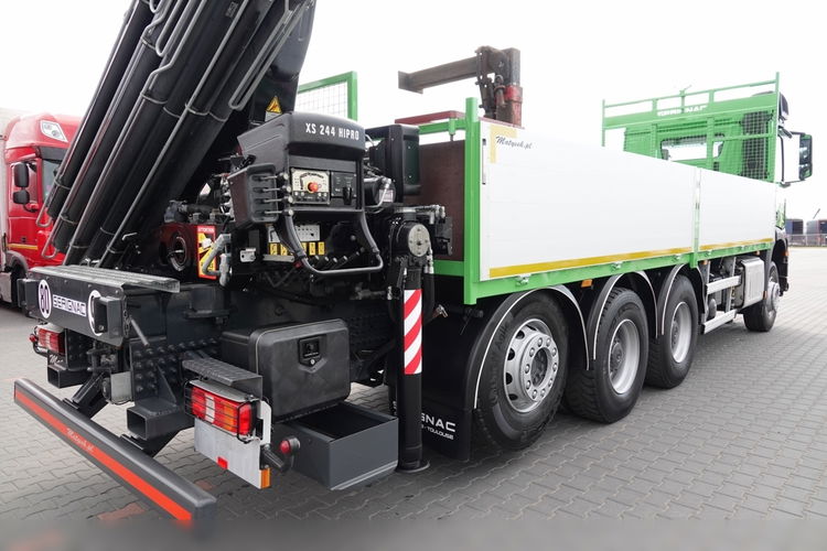 Mercedes -BENZ AROCS 3240 / 8X4 / PLATFORMA 6.9 m + HDS HIAB 244 - wysów : 18.8 m/ TRIDEM / OŚ PODNOSZONA SKRĘTNA / EURO 6 / STEROWANIE RADIOWE / zdjęcie 24