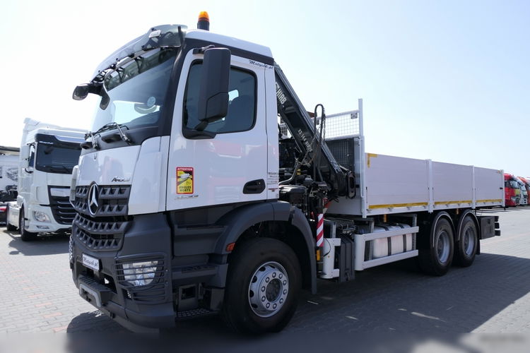 Mercedes AROCS 2633 / 6X4 / SKRZYNIA x, x M + HDS HIAB 144 / STEROWANIE RADIOWE / ROTATOR / WIDŁY zdjęcie 10