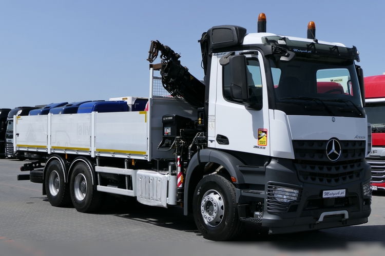 Mercedes AROCS 2633 / 6X4 / SKRZYNIA x, x M + HDS HIAB 144 / STEROWANIE RADIOWE / ROTATOR / WIDŁY zdjęcie 22