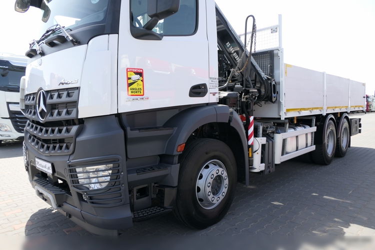 Mercedes AROCS 2633 / 6X4 / SKRZYNIA x, x M + HDS HIAB 144 / STEROWANIE RADIOWE / ROTATOR / WIDŁY zdjęcie 24