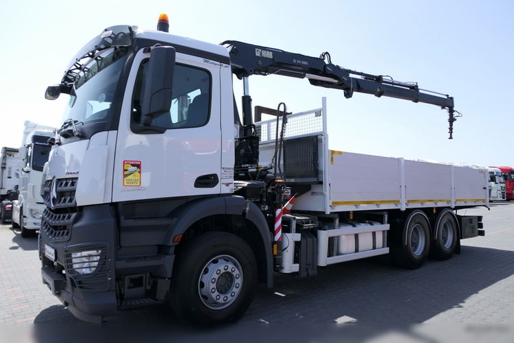 Mercedes AROCS 2633 / 6X4 / SKRZYNIA x, x M + HDS HIAB 144 / STEROWANIE RADIOWE / ROTATOR / WIDŁY zdjęcie 3