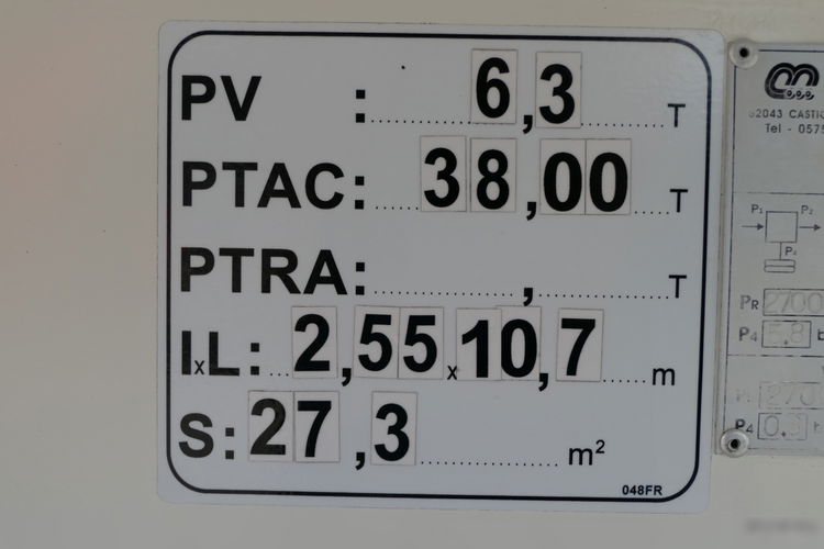 MENCI BENALU 58 m3 / 2020 ROK / KLAPO-DRZWI / OŚ PODNOSZONA / WAGA: 6 200 KG zdjęcie 22