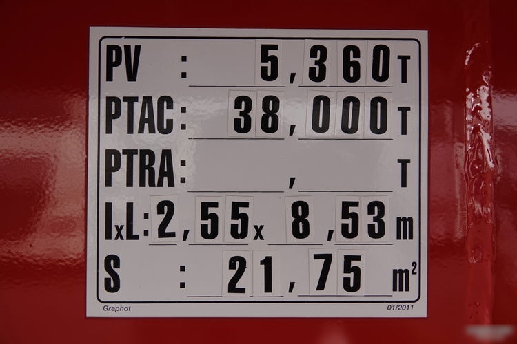 SCHMITZ WYWROTKA 28 m3 / OŚ PODNOSZONA / WAGA: 5200 KG / SPROWADZONA zdjęcie 21