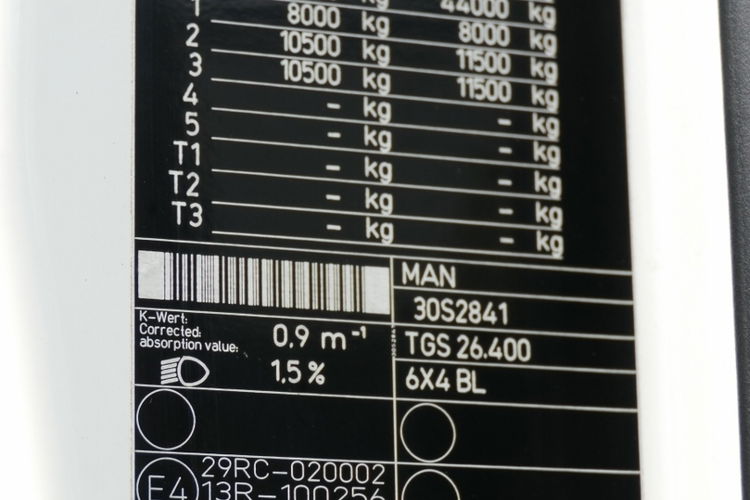 MAN TGS 26.400 / 6x4 / SKRZYNIOWY- 7, 55 M / + HDS FASSI 175 / STEROWANIE RADIOWE / zdjęcie 45