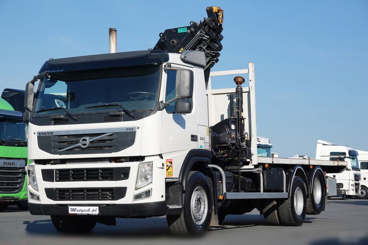 Volvo FM 330 / 6x2 / PLATFORMA- 6.3 m + HDS HIAB 422 / 15.4 M WYSIĘGU / MAX UDŹWIG 12 TON / MANUAL / OS PODNOSZONA /STEROWANIE RADIOWE zdjęcie 11