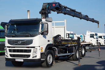 Volvo FM 330 / 6x2 / PLATFORMA- 6.3 m + HDS HIAB 422 / 15.4 M WYSIĘGU / MAX UDŹWIG 12 TON / MANUAL / OS PODNOSZONA /STEROWANIE RADIOWE