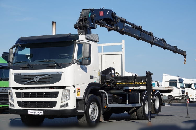 Volvo FM 330 / 6x2 / PLATFORMA- 6.3 m + HDS HIAB 422 / 15.4 M WYSIĘGU / MAX UDŹWIG 12 TON / MANUAL / OS PODNOSZONA /STEROWANIE RADIOWE zdjęcie 2