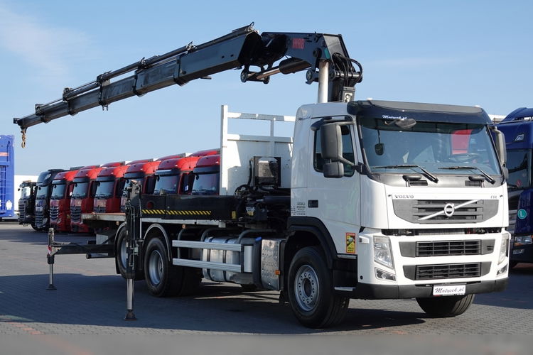 Volvo FM 330 / 6x2 / PLATFORMA- 6.3 m + HDS HIAB 422 / 15.4 M WYSIĘGU / MAX UDŹWIG 12 TON / MANUAL / OS PODNOSZONA /STEROWANIE RADIOWE zdjęcie 5