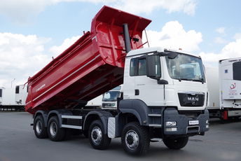 MAN TGS 41.480 / 8x8 / WYWROTKA KH KIPPER TYLNOZSYP / UAL / OPONY 100 %