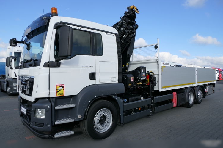 MAN TGS 26.400 / 6x2 / SKRZYNIOWY- 6.8 m + HDS HIAB 477 wysów: 15, 5 m / EURO 6 / OŚ PODNOSZONA / HDS ZA KABINĄ / STEROWANIE RADIOWE zdjęcie 17