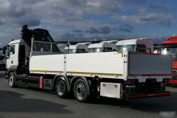 MAN TGS 26.400 / 6x2 / SKRZYNIOWY- 6.8 m + HDS HIAB 477 wysów: 15, 5 m / EURO 6 / OŚ PODNOSZONA / HDS ZA KABINĄ / STEROWANIE RADIOWE zdjęcie 20