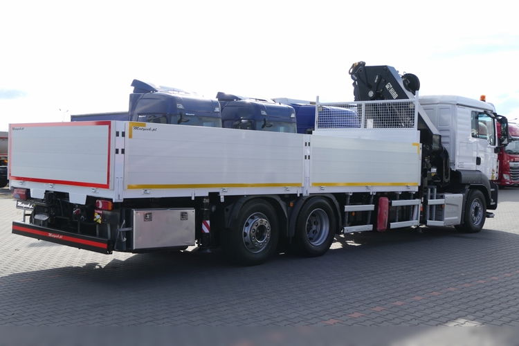 MAN TGS 26.400 / 6x2 / SKRZYNIOWY- 6.8 m + HDS HIAB 477 wysów: 15, 5 m / EURO 6 / OŚ PODNOSZONA / HDS ZA KABINĄ / STEROWANIE RADIOWE zdjęcie 23