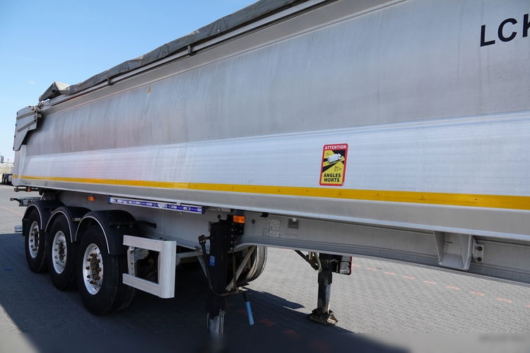 BENALU WYWROTKA 27 m3 / ALUMINIOWA / HYDRAULICZNA KLAPA / 2 OSIE PODNOSZONE / WAGA: 5600 KG / SPROWADZONA zdjęcie 7