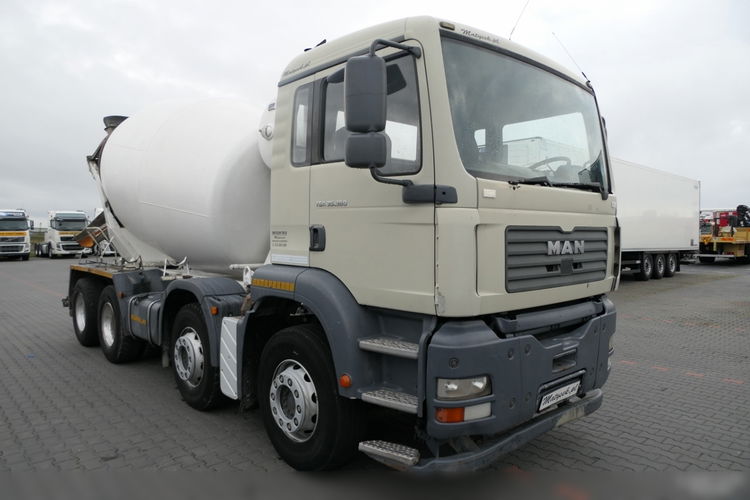 MAN TGA 35. 360 / 8x4 / SHWING STETTER 9m3 / BETONOMIESZARKA / GRUSZKA / MANUAL / BETONIARKA zdjęcie 9