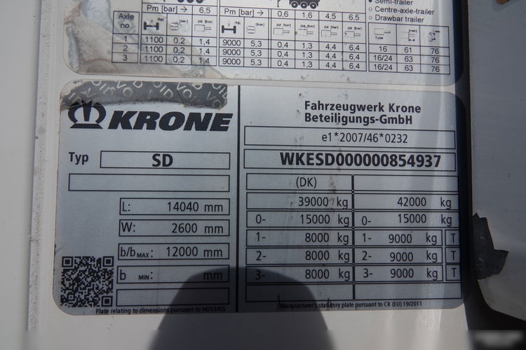 Krone CHŁODNIA DOPPELSTOCK / 2018 ROK / THERMO KING SLX 400 zdjęcie 24